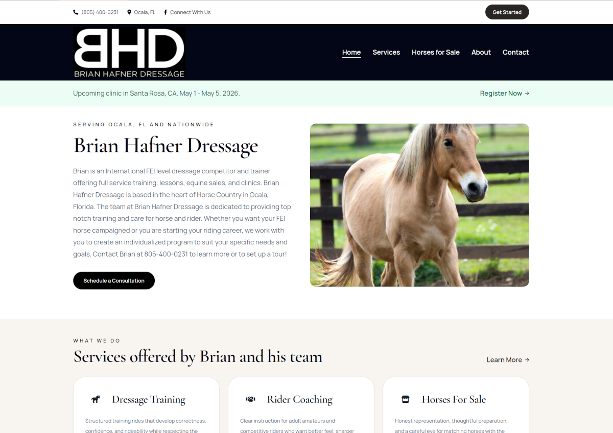 Brian Hafner Dressage